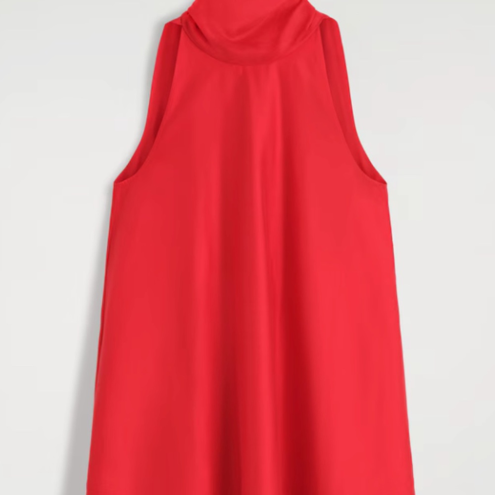 COS Fluid Halterneck Mini Dress